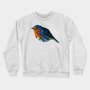 Low Poly Robin Crewneck Sweatshirt